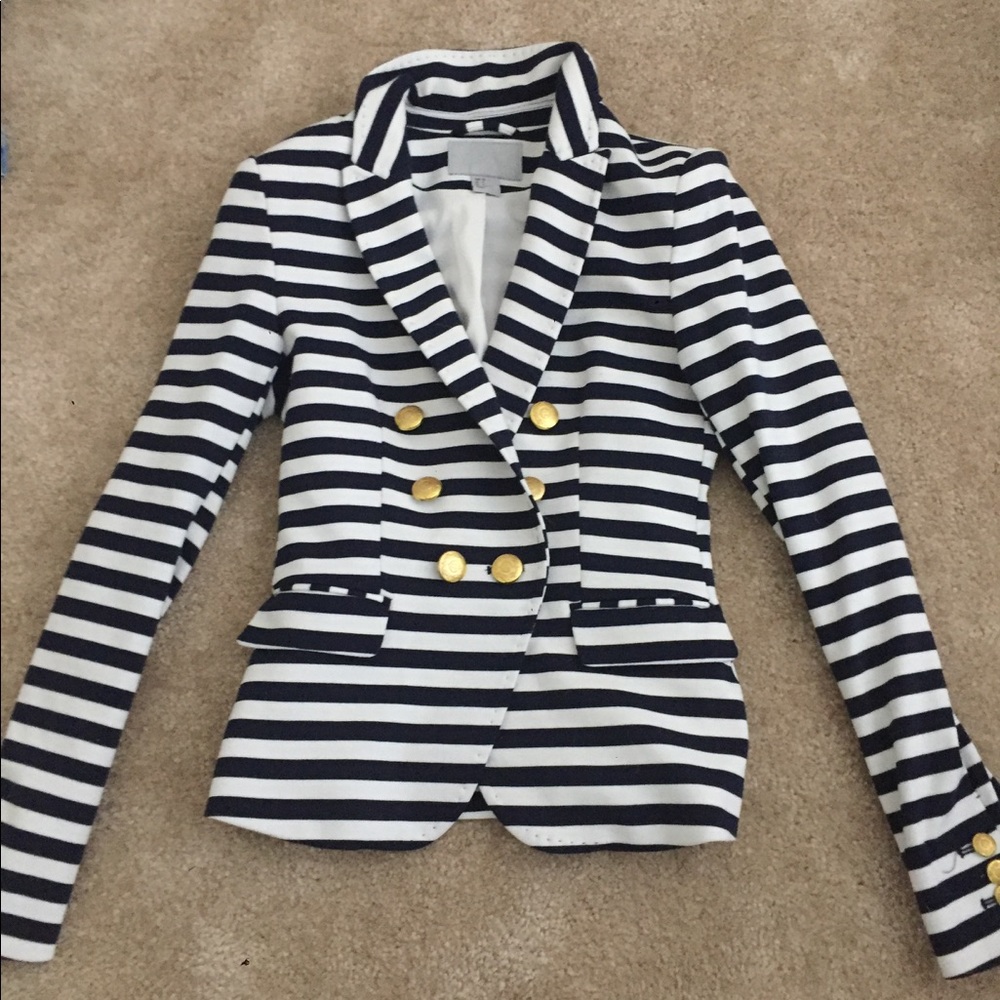 H&M striped blazer